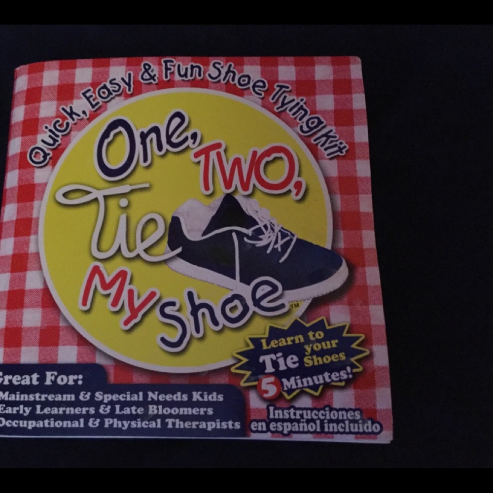Learning tool for teaching the art of tying shoes.